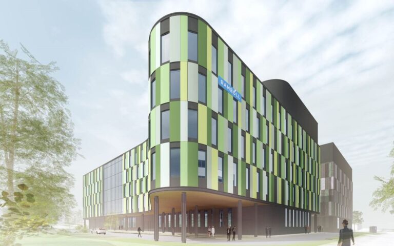 Peikko Groupin referenssinä toimii mm. tämä Espooseen rakennettu Ramboll Business Park. Kyseessä on Hamiltonissa, Kanadassa sijaitseva teollisuuden yrityksille tarkoitettu alue. Kuva: Peikko Group. Kuvituskuva